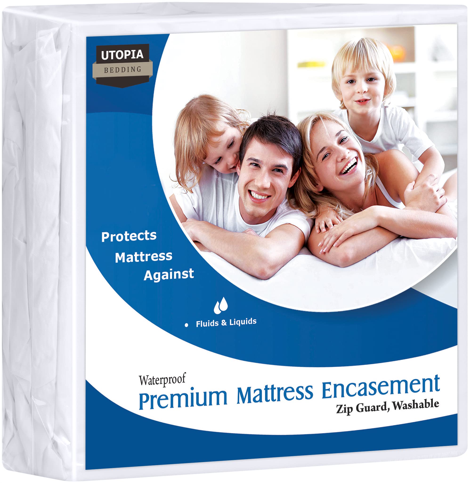 Utopia Bedding Premium Zippered Mattress Encasement (Fits 10 Inches Mattress, Twin Xl) - Waterproof Proof Mattress Protector - S